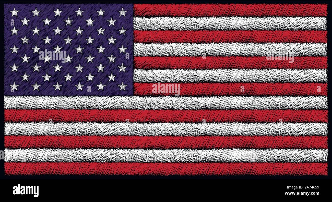 Il logo indipendenza eagle giorno 4 luglio per tatuaggio o T-shirt design o abbigliamento esterno. Carino indipendenza stampa eagle giorno 4 luglio sullo sfondo di stile. Illustrazione Vettoriale