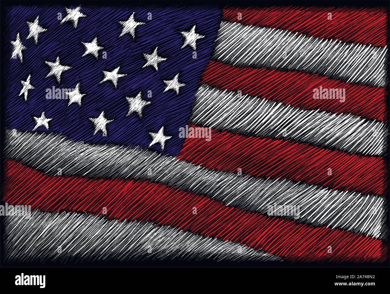 Il logo indipendenza eagle giorno 4 luglio per tatuaggio o T-shirt design o abbigliamento esterno. Carino indipendenza stampa eagle giorno 4 luglio sullo sfondo di stile. Illustrazione Vettoriale