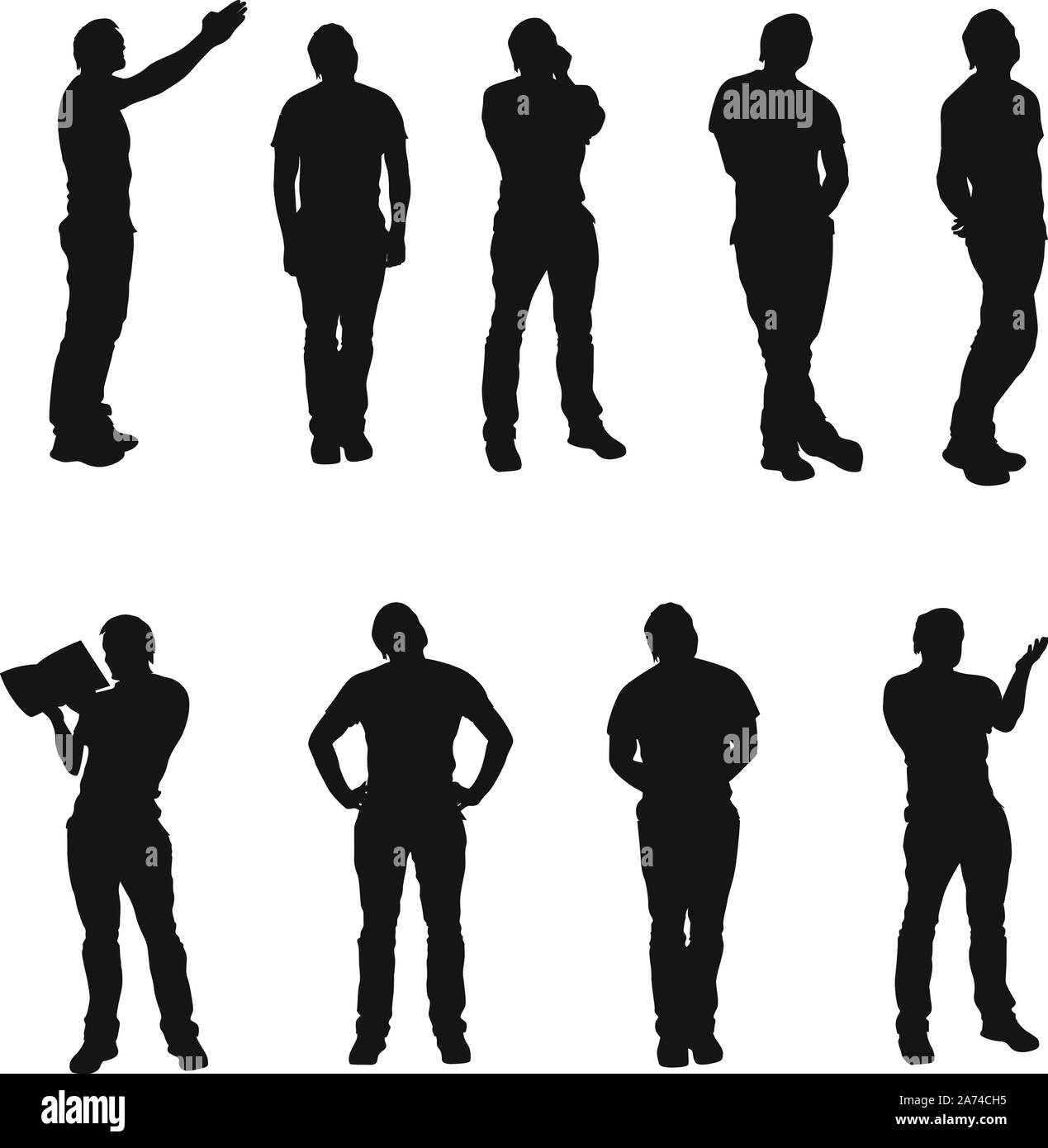 Foto di silhouette Illustrazione Vettoriale