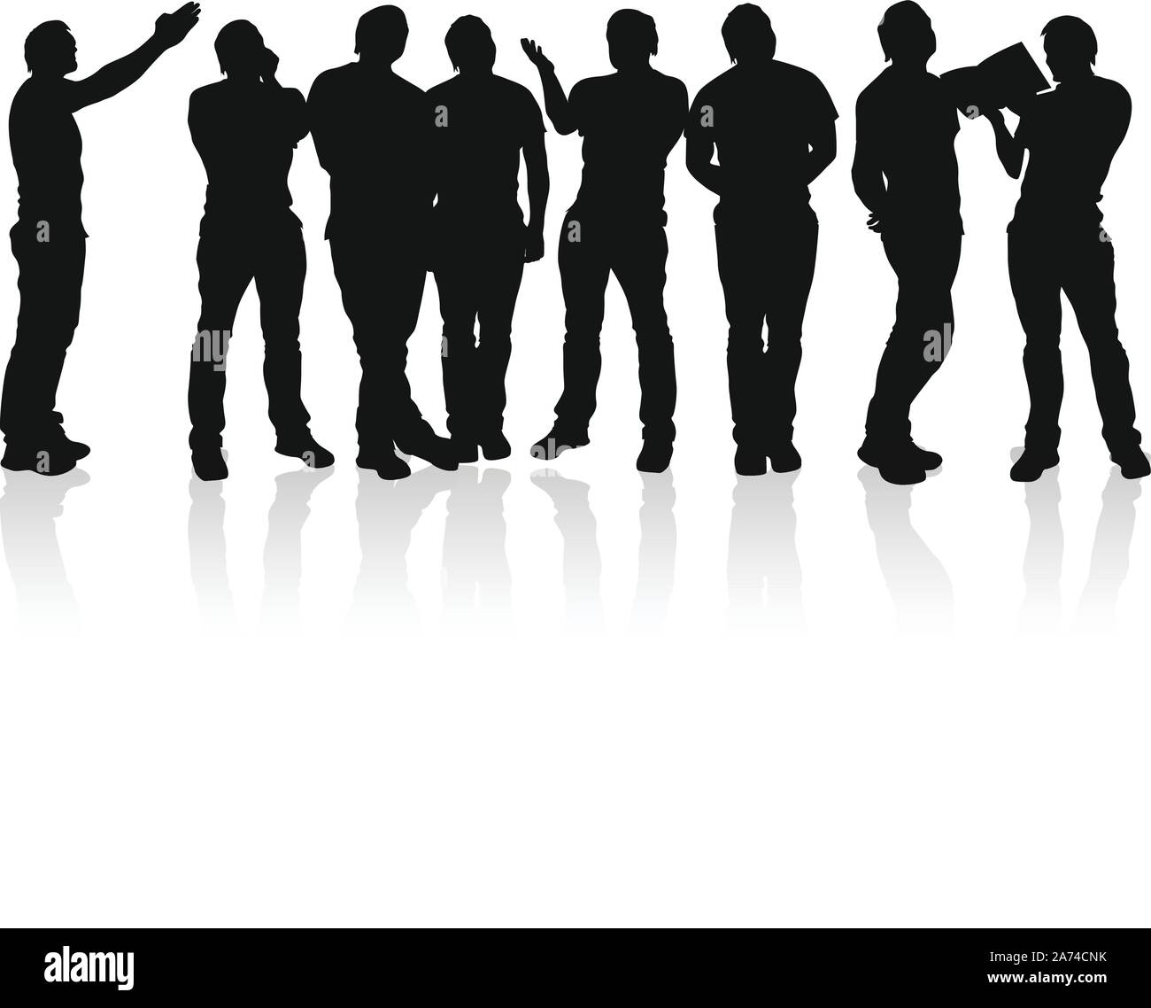 Foto di silhouette Illustrazione Vettoriale