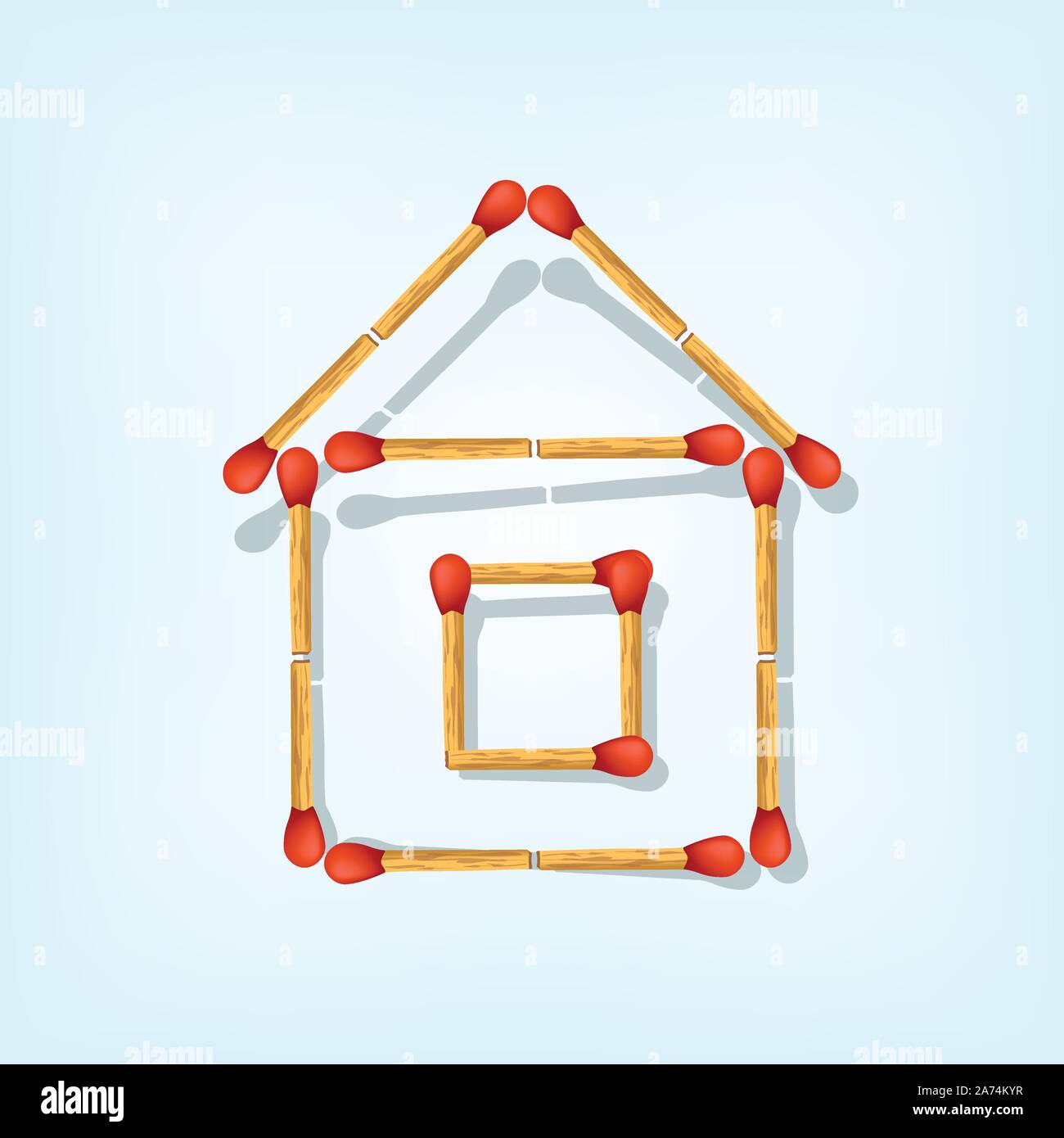 Partite casa di business Illustrazione Vettoriale