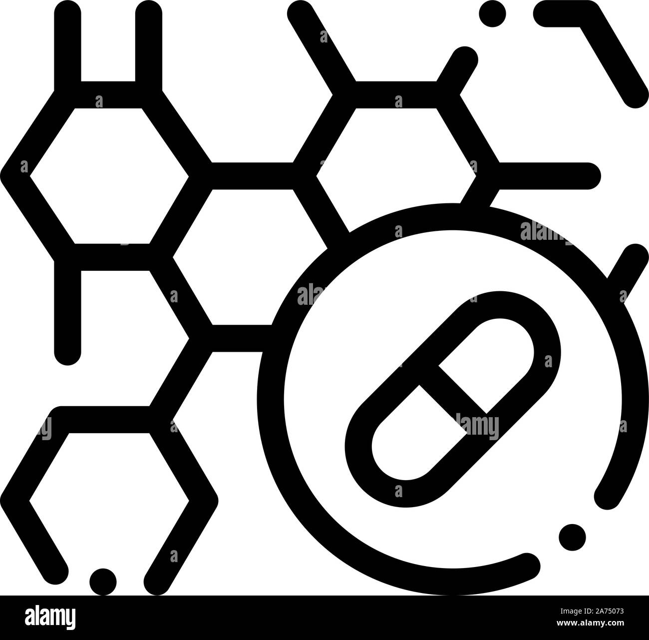 Effetto della droga sul corpo supplementi icona illustrazione vettoriale Illustrazione Vettoriale