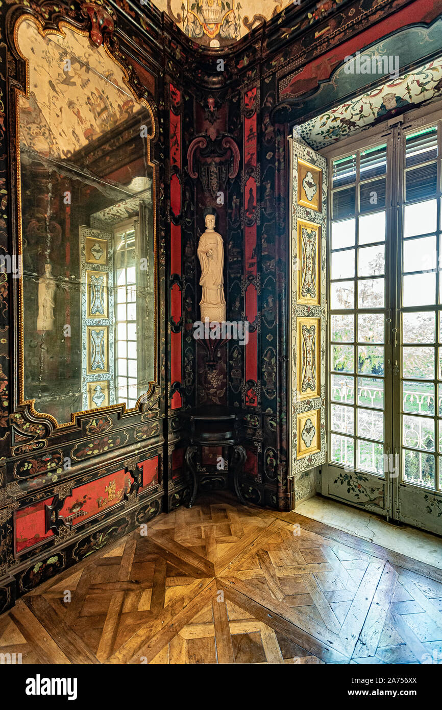 Italia Piemonte Torino - Villa della Regina - L'appartamento della Regina - a sud e ad ovest la camera privata in stile cinese Foto Stock