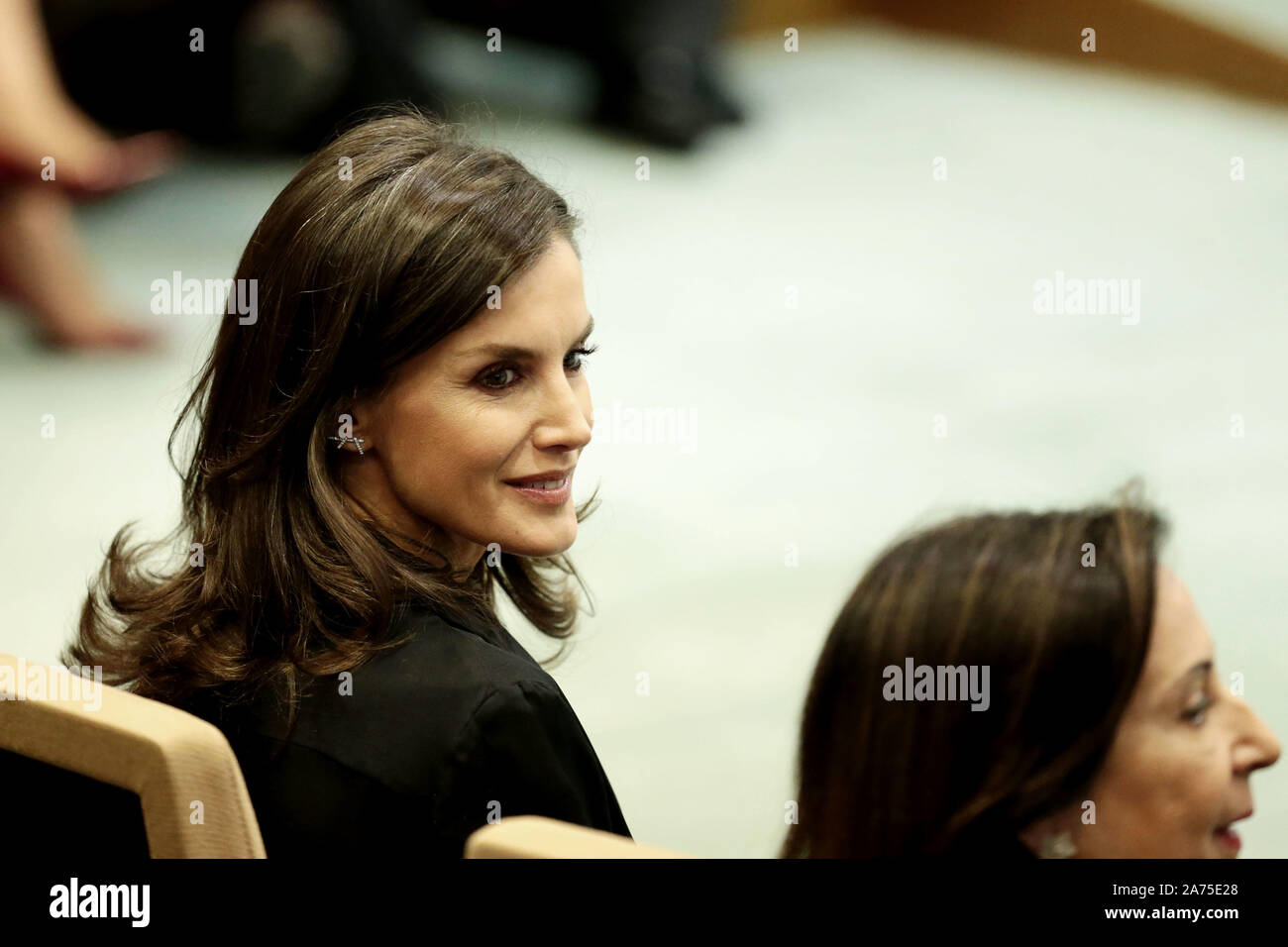 Madrid, Spagna; 30/10/2019.- Queen Letizia presiede la consegna dell'Amicizia Internazionale Premio (IFA), sette cinesi e gli imprenditori africani di riconoscere il loro contributo per gli investimenti e la creazione di posti di lavoro nei loro paesi e all'estero. I vincitori sono Li Ka Shing, presidente di CK Hutchison aziende; Hong Tianzhu, presidente e CEO di Texhong gruppo tessile limitata; Liling Qi, presidente di Puente la Cina España e La Roca Golf Resort; Lidan Qi, direttore generale di Puente la Cina España; Chen Xi, presidente di Sanquan Food Co. Ltd. In aggiunta, la traiettoria del presidente del Firs Foto Stock