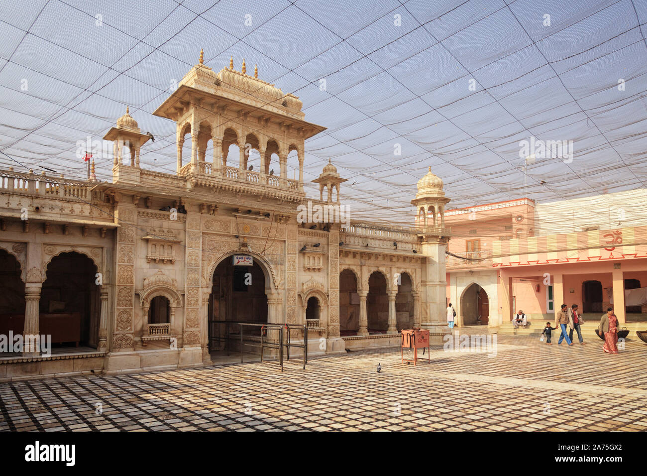 India Rajasthan, Deshnok, Karni Mata Temple (Tempio Rat) Foto Stock