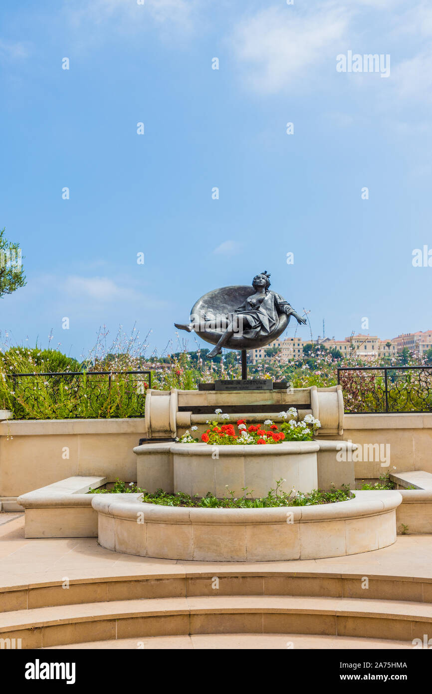 Una vista a Monte Carlo nel Principato di Monaco Foto Stock
