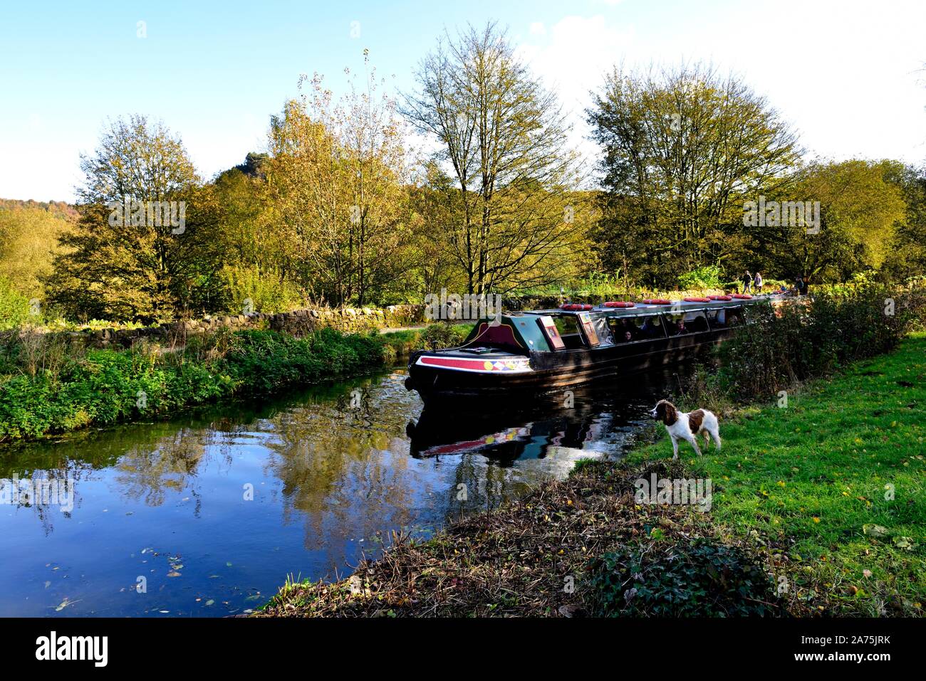 Cromford Canal,Derbyshire,l'Inghilterra,UK Foto Stock