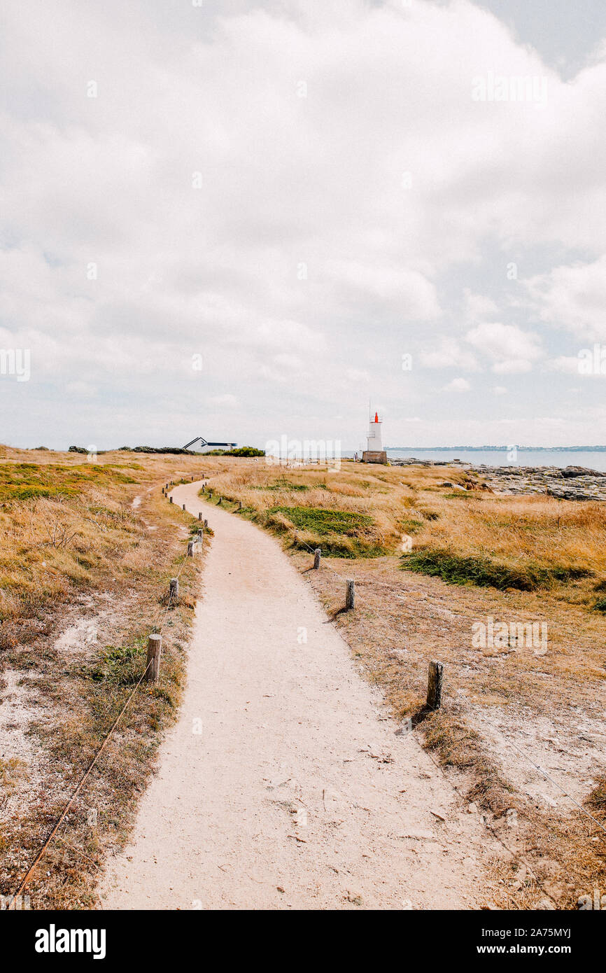 Paysage du Littoral breton, Francia Foto Stock