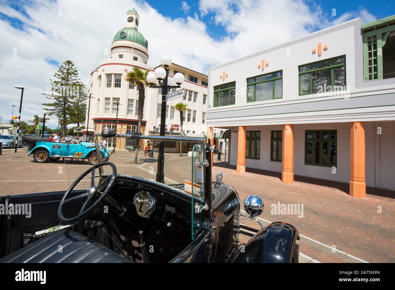 NAPIER ,l'ART DECO CITY,NUOVA ZELANDA Foto Stock