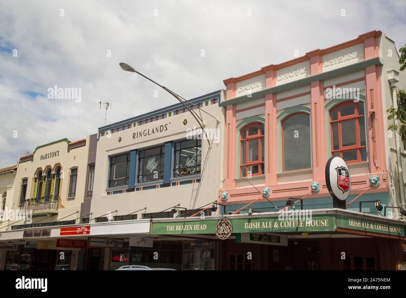 NAPIER ,l'ART DECO CITY,NUOVA ZELANDA Foto Stock