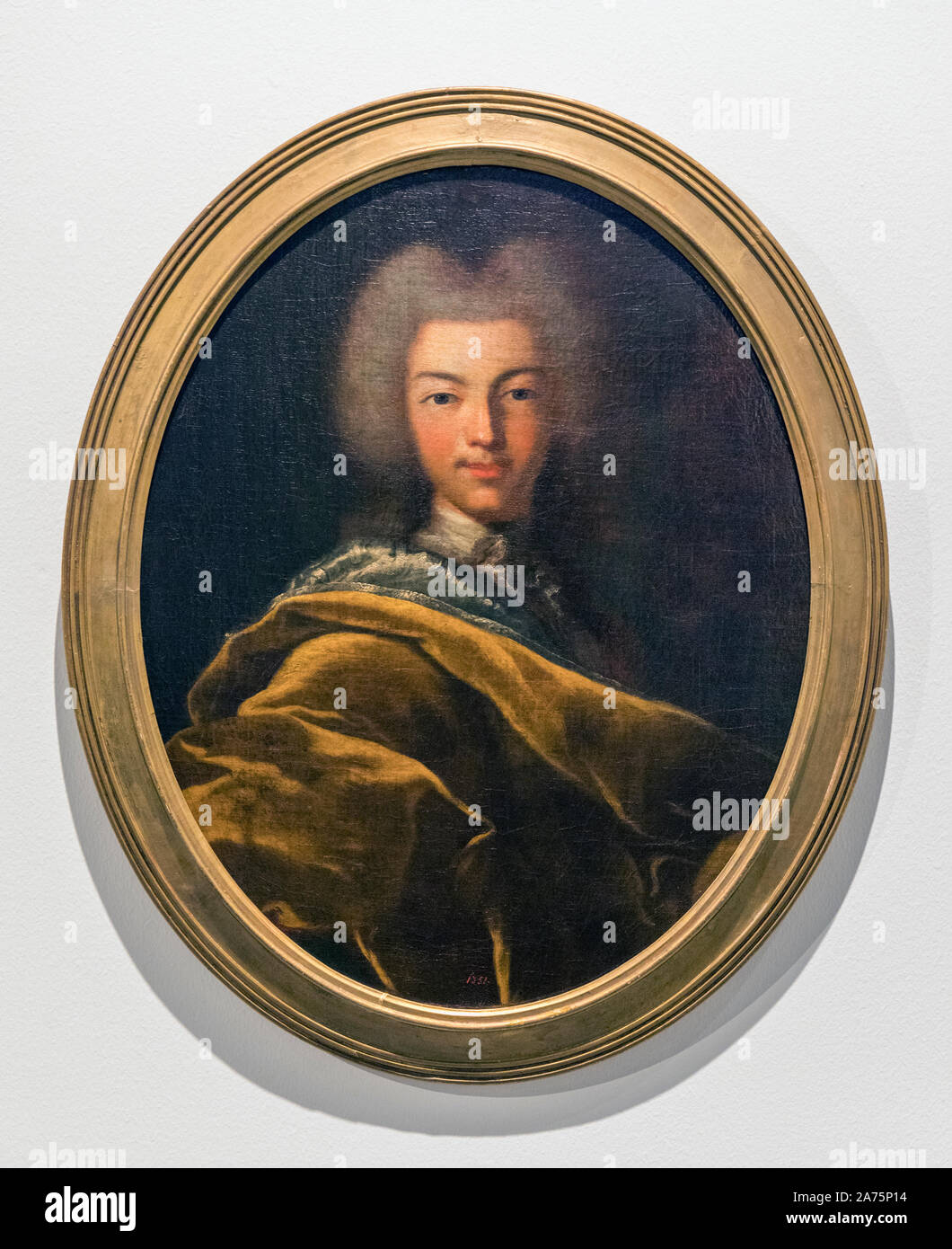 Ritratto di Pietro II di Russia, 1715 - 1730. Dopo un lavoro di Andrei Matveyev. Esposte in Malaga il ramo del Museo Russo Statale. Colecció Foto Stock
