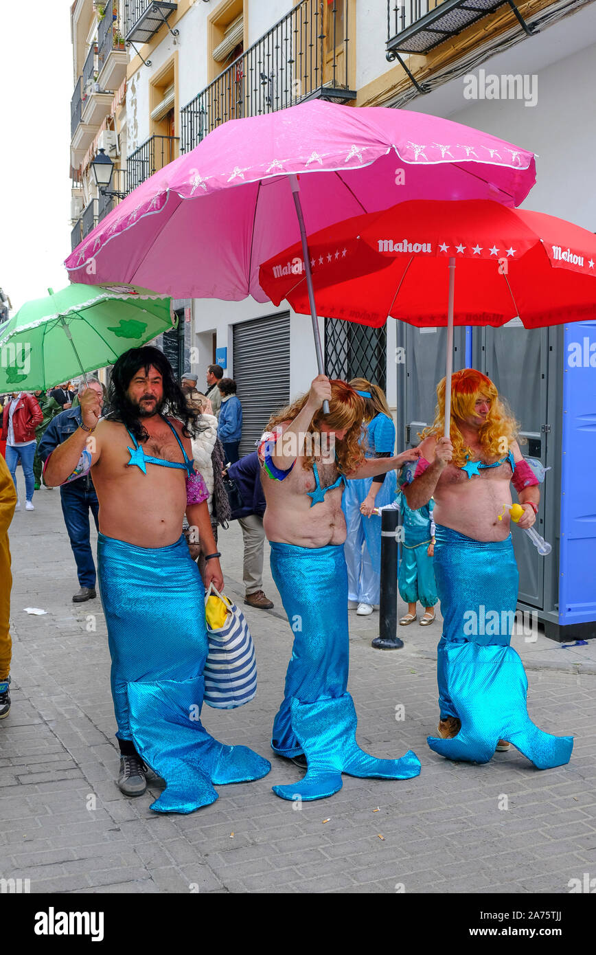 La domenica di Pasqua il carnevale, Carcabuey, Sierra Subbetica, in provincia di Cordoba, Andalusia, Spagna Foto Stock