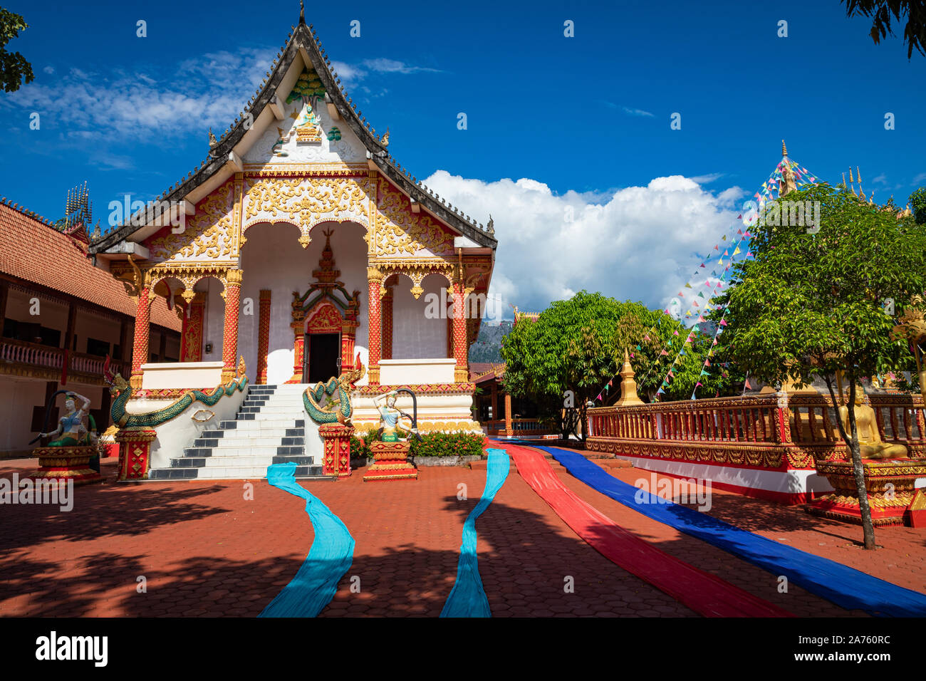 Wat che tempio, Vang Vieng. Laos. Foto Stock