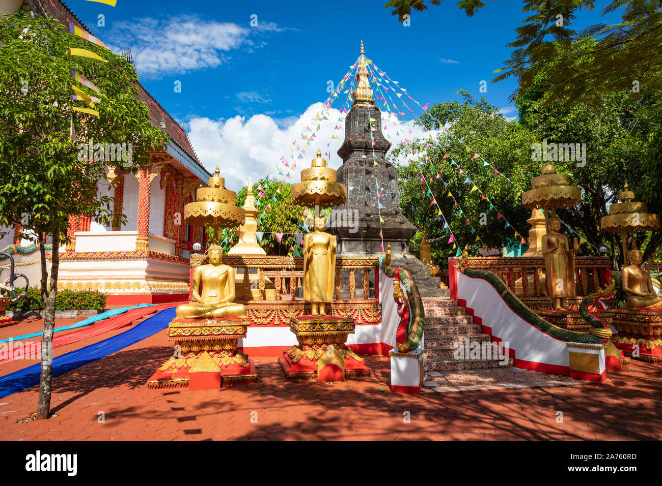 Wat che tempio, Vang Vieng. Laos. Foto Stock