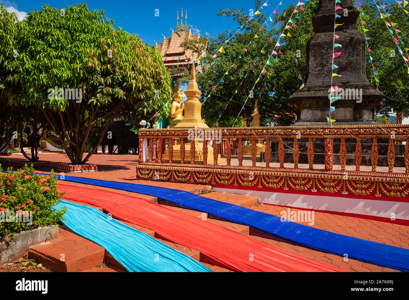 Wat che tempio, Vang Vieng. Laos. Foto Stock