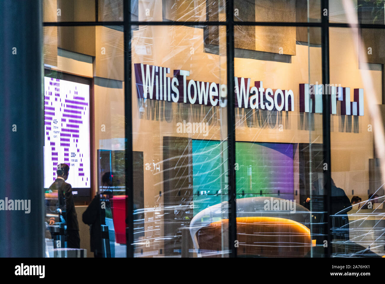 Willis Towers Watson compagnia di assicurazioni Sede / Sede su Lime Street nel centro di Londra, il quartiere finanziario di Londra Foto Stock
