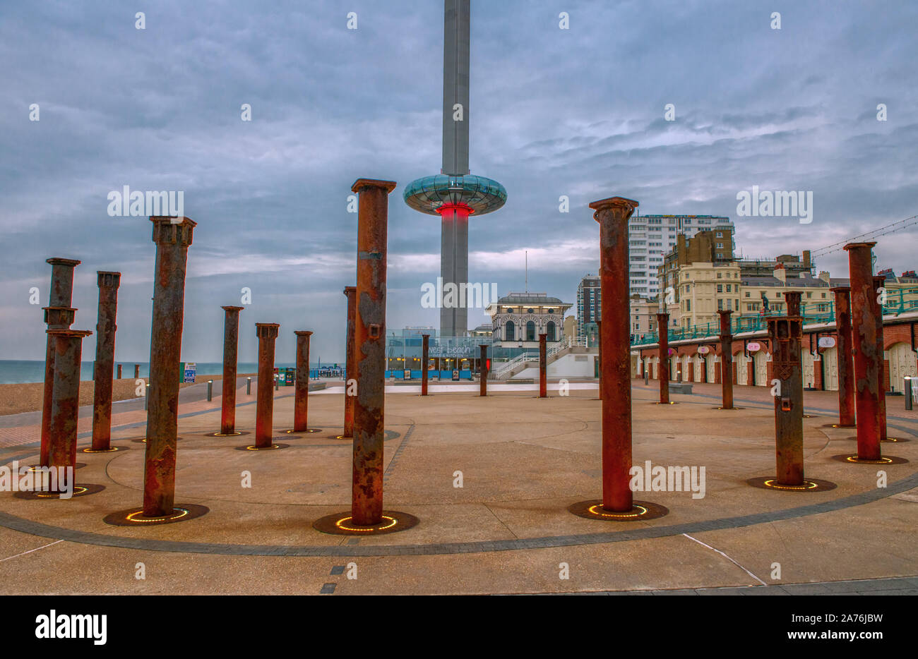 La British Airways i360 torre di osservazione, Brighton East Sussex, Gran Bretagna, England, Regno Unito, GB. Foto Stock