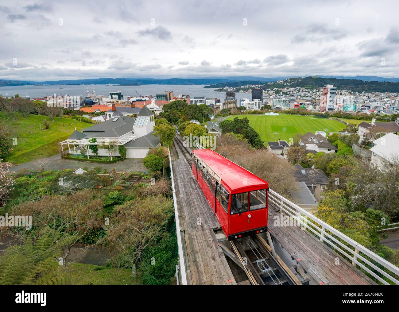 Storica Ferrovia Cog, Wellington Funivia, Regione di Wellington, Isola del nord, Nuova Zelanda Foto Stock