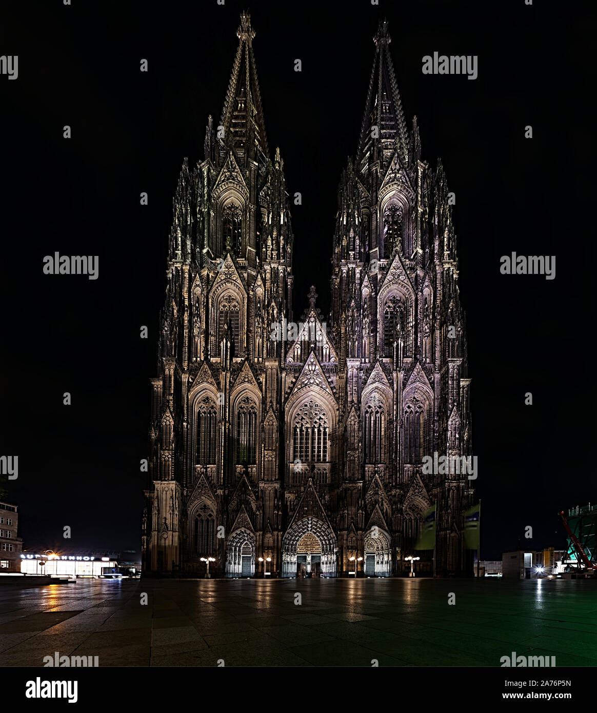 La cattedrale di Colonia dettaglio shot Foto Stock