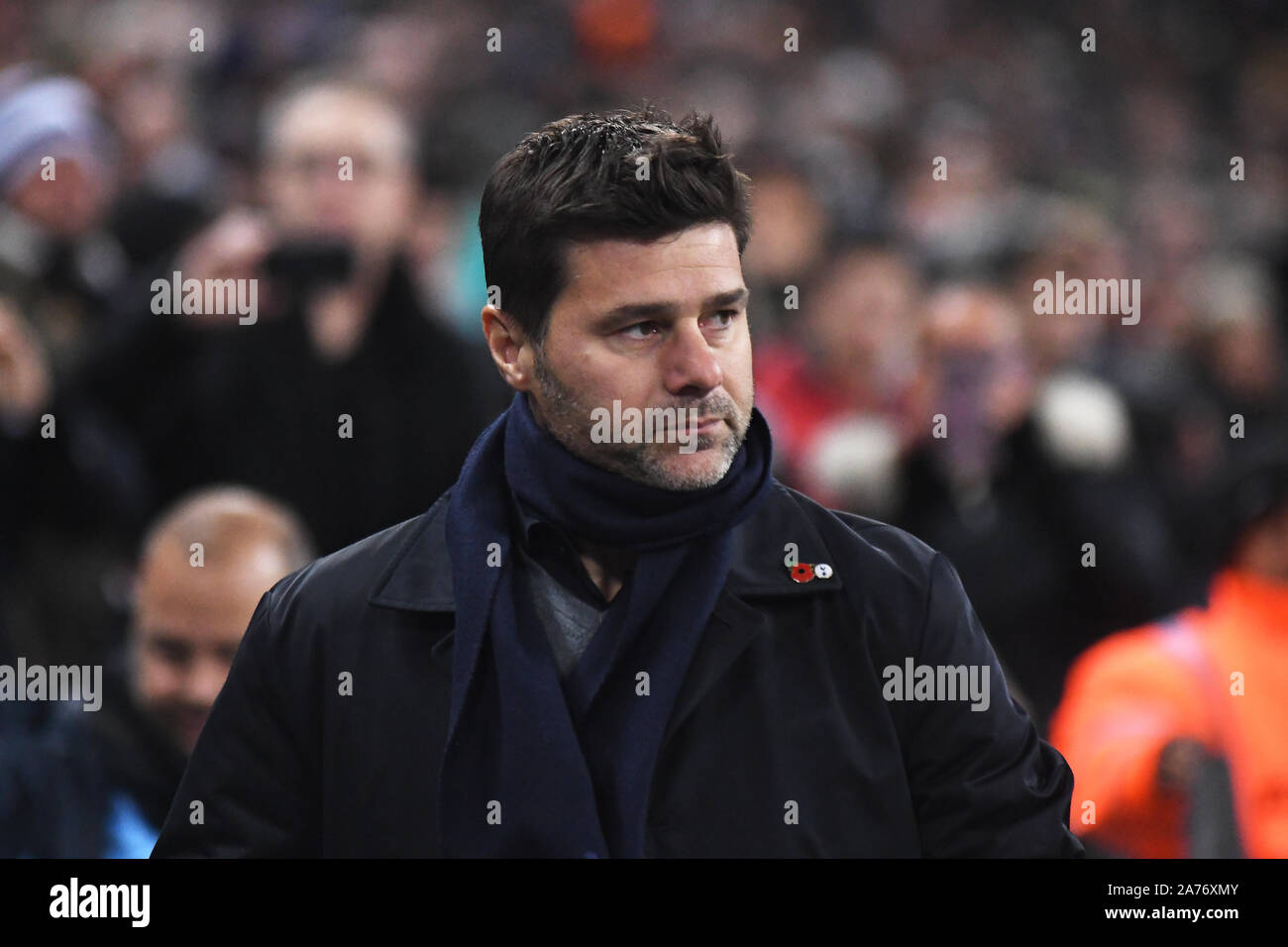 Londra, Inghilterra - 29 ottobre 2018: nella foto prima del 2018/19 English Premier League tra Tottenham Hotspur e il Manchester City a Wembley Stadium. Foto Stock