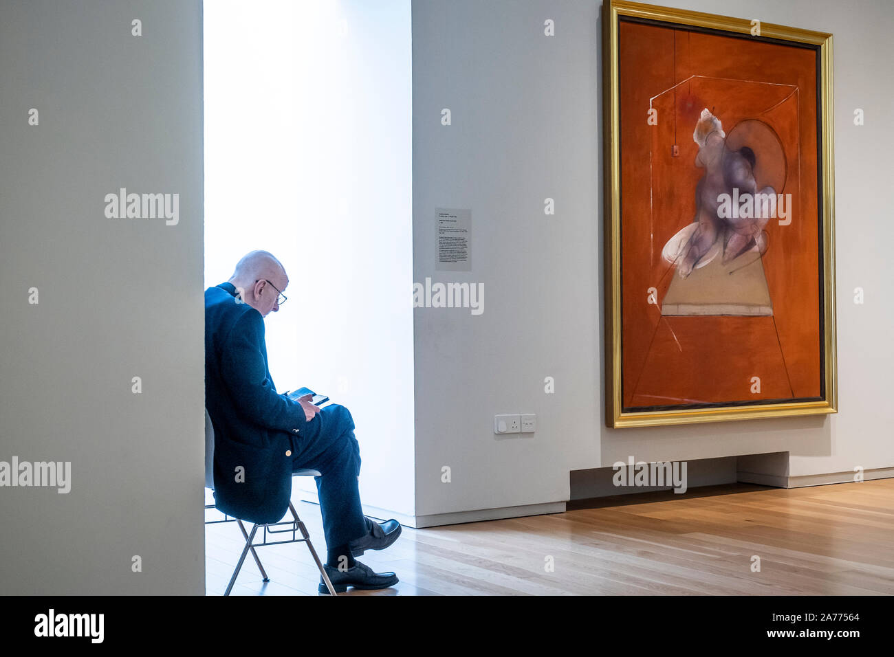 'Inginocchiate figura vista posteriore da Francis Bacon, Dublin City Gallery la Hugh Lane, Dublin, Irlanda Foto Stock