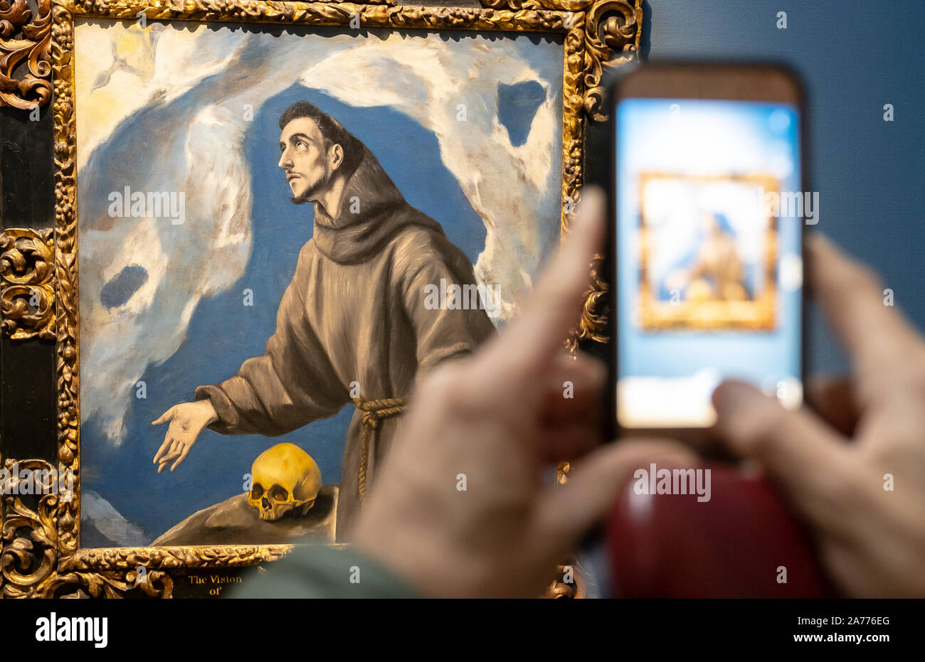 'St. Francesco da El Greco. Galleria Nazionale dell'Irlanda, Dublino, Irlanda Foto Stock