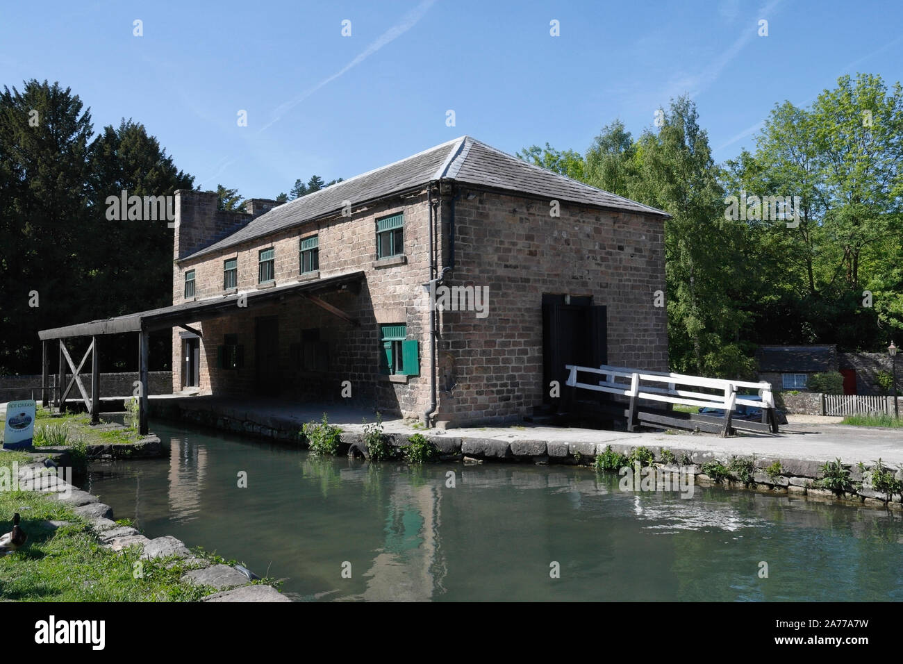 Cromford Canal Wharf Derbyshire, England Regno Unito Foto Stock