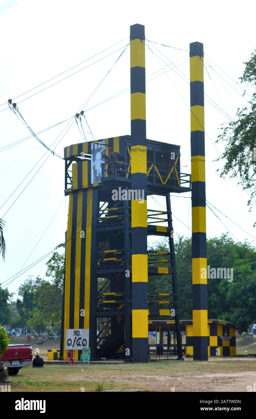 Un esercito di formazione presso il Sirindhorn internazionale parco ambientale di Hua Hin Tailandia Asia Foto Stock