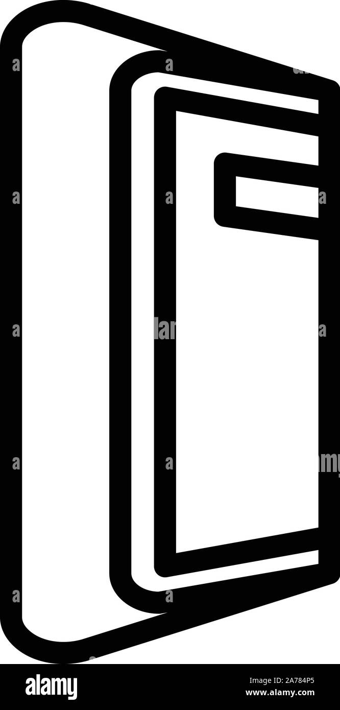 Dispositivo pieghevole icona, stile contorno Illustrazione Vettoriale