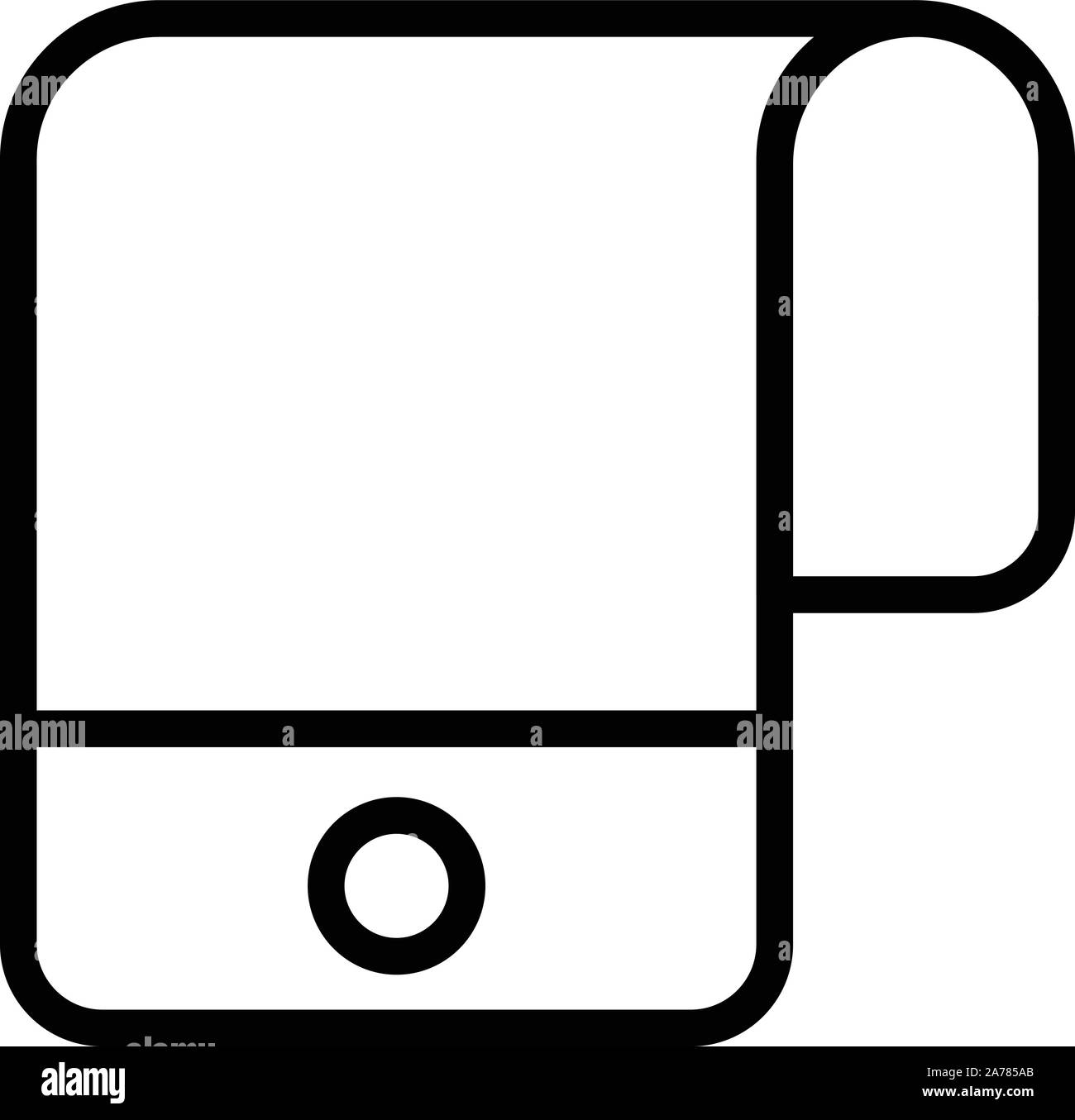 Display pieghevole gadget, l'icona di stile di contorno Illustrazione Vettoriale