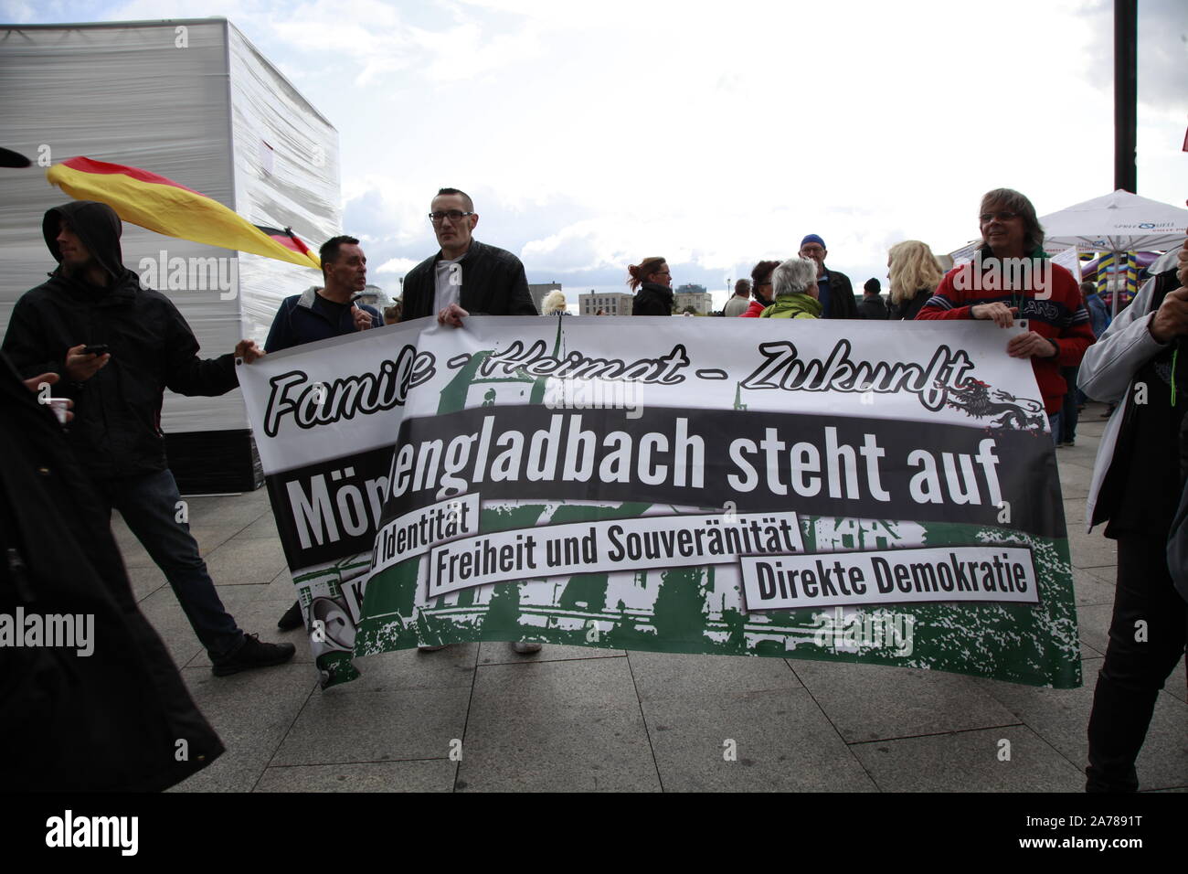 "Wir für Deutschland " Demo in Berlin am 3.10.2019 Foto Stock