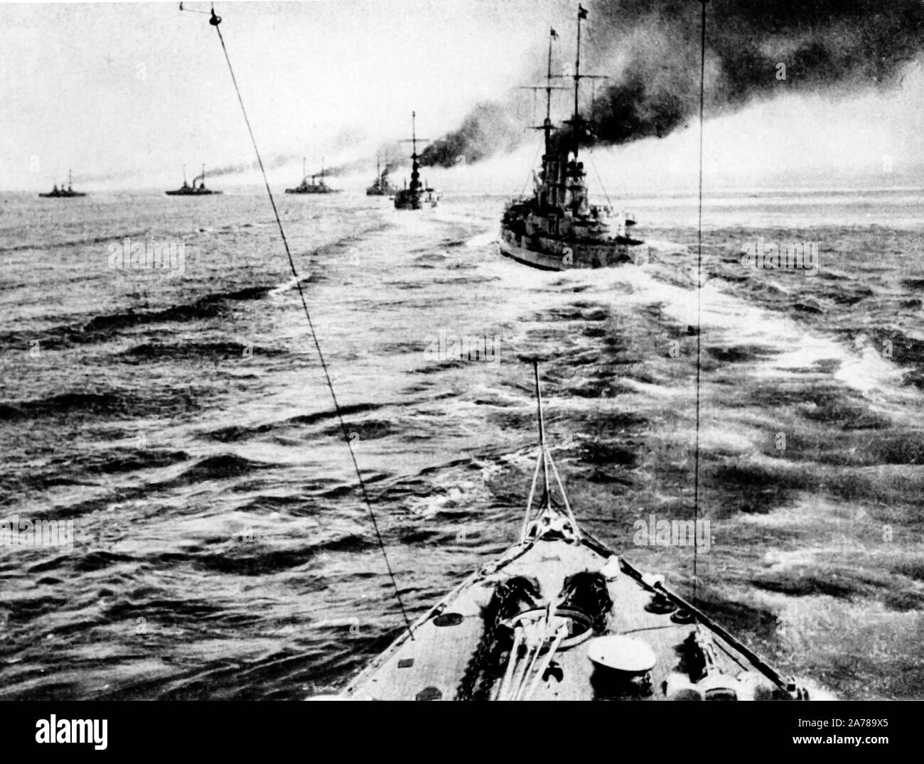 Flotta navale, la prima guerra mondiale Foto Stock