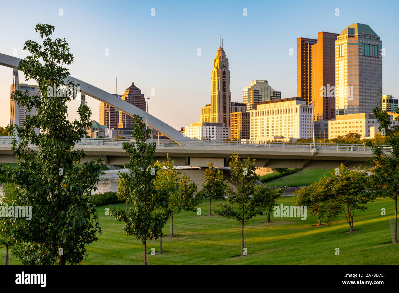 Columbus, Ohio - Agosto 2, 2019: il Cityscape di Columbus, Ohio il 2 agosto 2019. Foto Stock