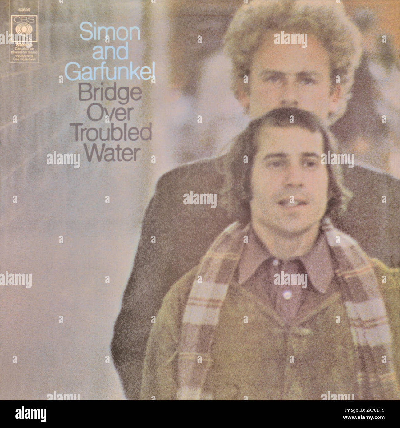 Simon e Garfunkel - copertina originale in vinile - Bridge Over Troubled Water - 1969 Foto Stock