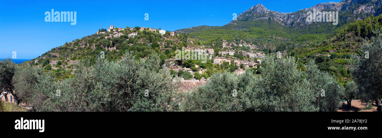 L'artista village Deia, Maiorca, isole Baleari, Spagna Foto Stock