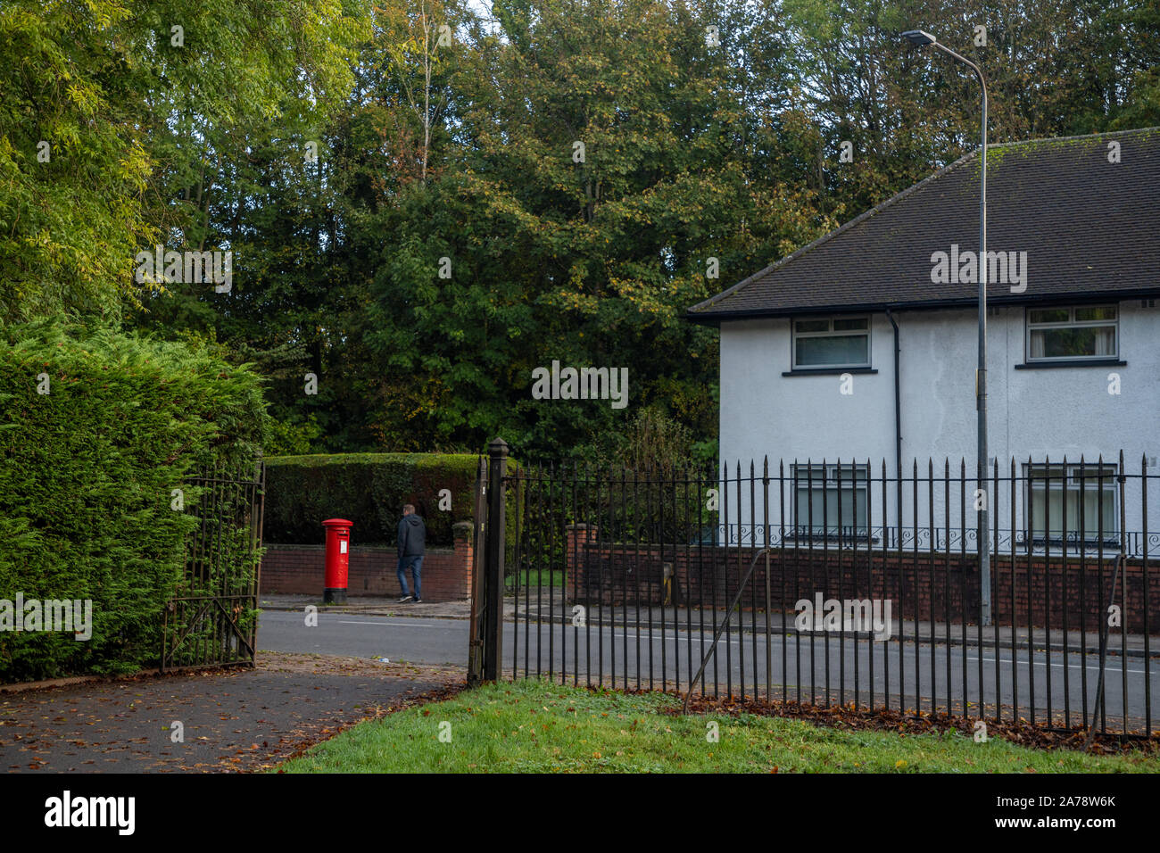 Colori autunnali, Roath Park, Roath, Cardiff, Galles, UK. Foto Stock