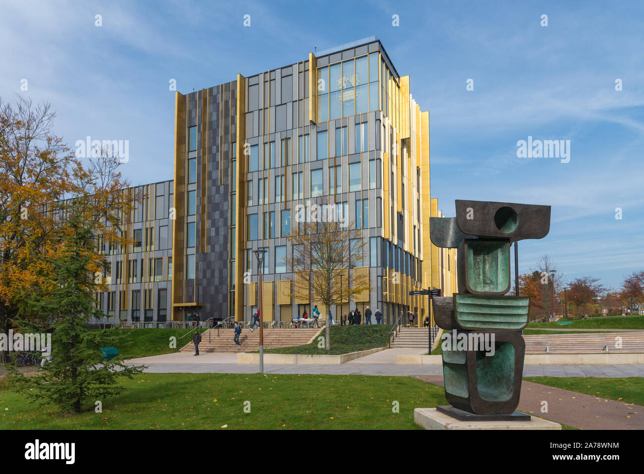 La nuova libreria principale edificio all'Università di Birmingham in Edgbaston, Birmingham, Regno Unito Foto Stock