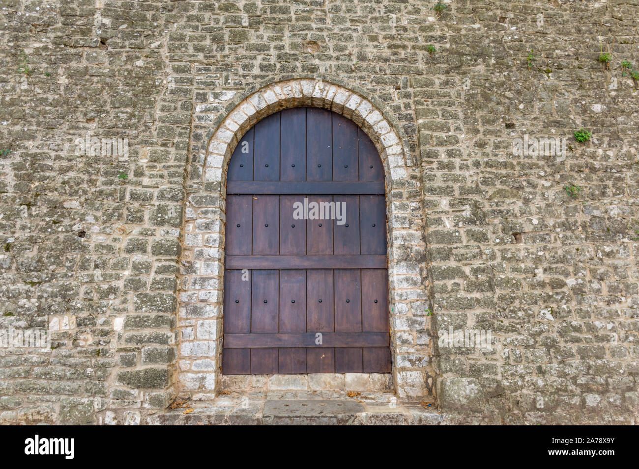 Porta del castello di Ioannina.La presente fortificazione risale in gran parte alla ricostruzione sotto Ali Pasha nel tardo periodo ottomano, ma incorpora Foto Stock