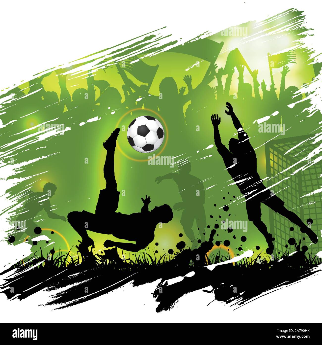 Campionato di calcio Poster Illustrazione Vettoriale
