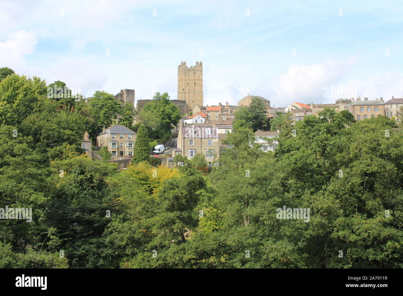 Richmond Castle Foto Stock