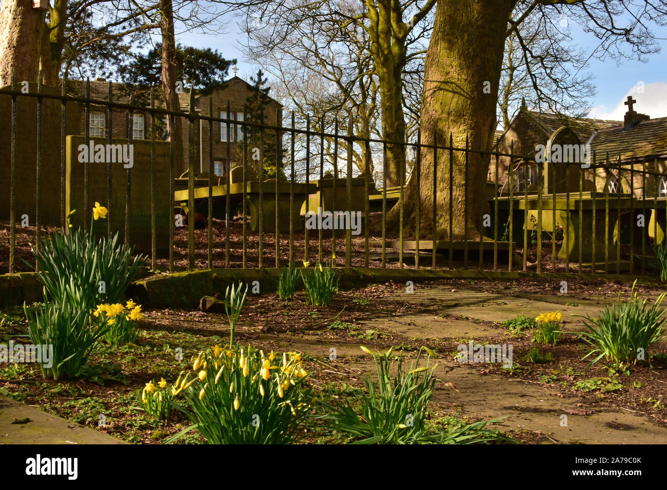 Molla, Haworth Parsonage e Scuola camera, West Yorkshire Foto Stock