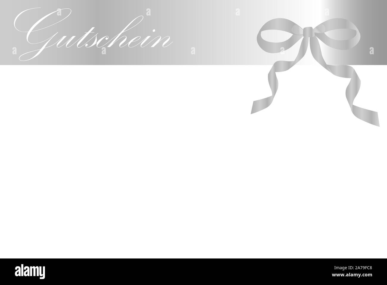 Il tedesco il Natale o il compleanno di sfondo di voucher con nastro Foto Stock
