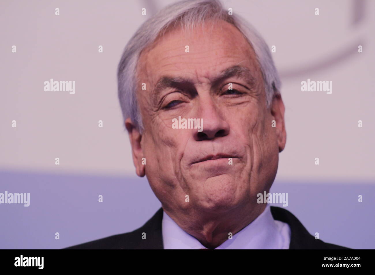 Sebastian Piñera ex presidente del Cile Foto Stock