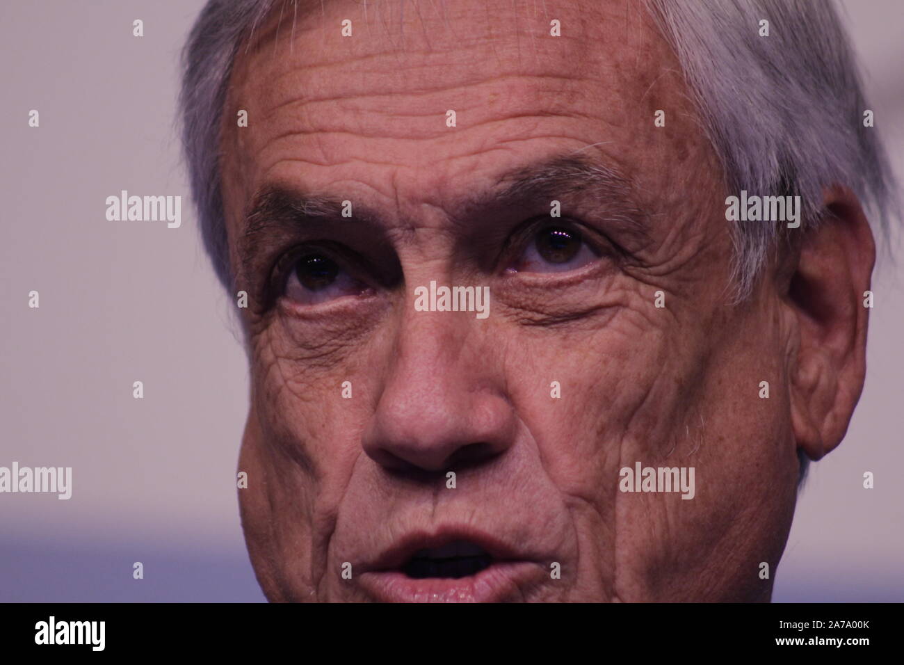 Il presidente del Cile Sebastian Piñera Foto Stock