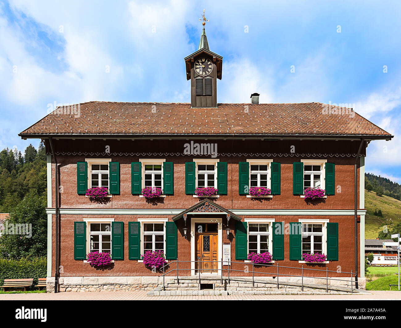 Casa tradizionale della regione della Foresta Nera della Germania Foto Stock