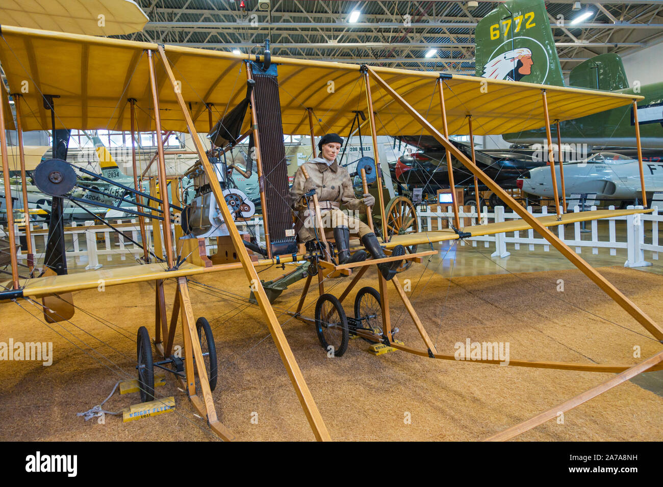 Utah, Hill Air Force Base, Hill Museo Aerospaziale, Wright Flyer Foto Stock