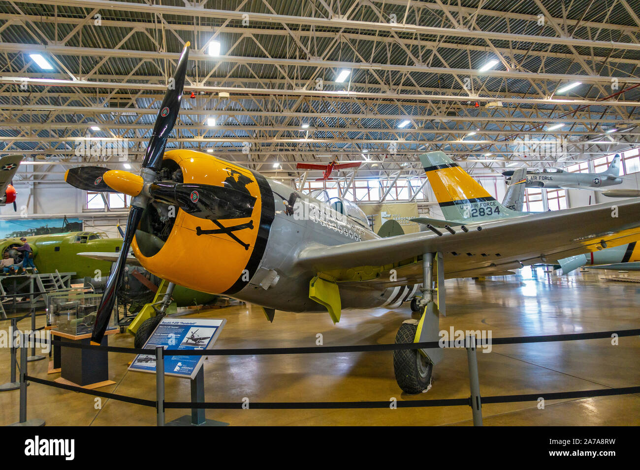 Utah, Hill Air Force Base, Hill Museo Aerospaziale, Repubblica P-47D '' Thunderbolt Foto Stock