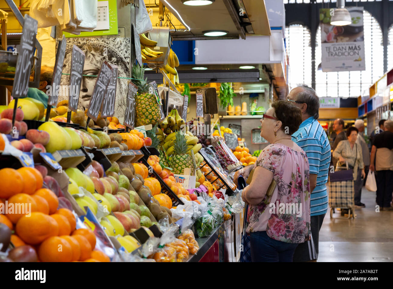 Atarazanas Mercato in Malaga, Spagna Foto Stock