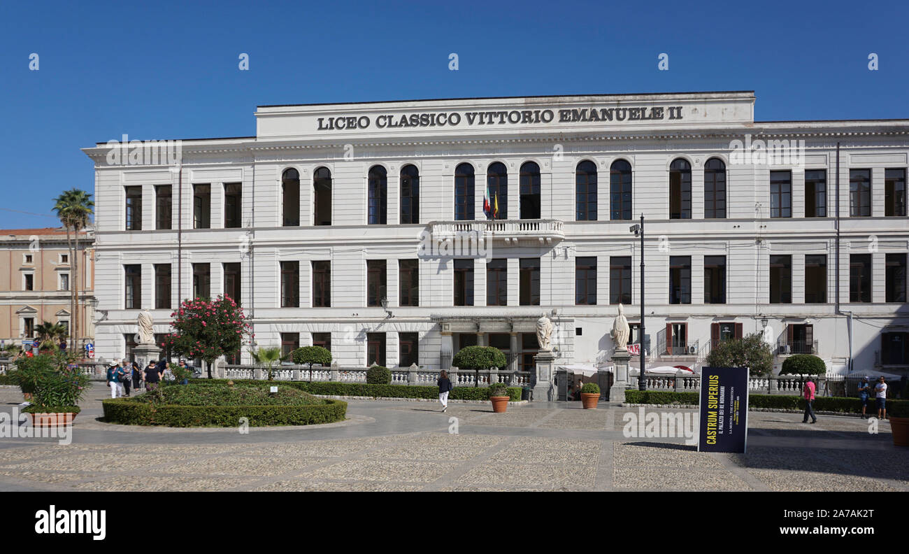 Liceo Cllasico Vittorio Emanuelle 11-il pubblico più antico della scuola secondaria in Italia. Foto Stock