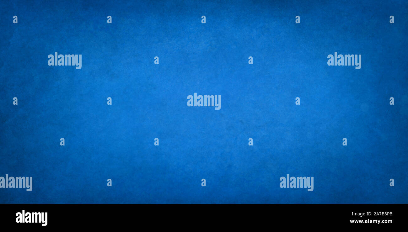 Sfondo blu texture, vecchio vintage carta testurizzata o carta da parati con dipinti solido ed elegante di colore blu con nero scuro confine vignette Foto Stock